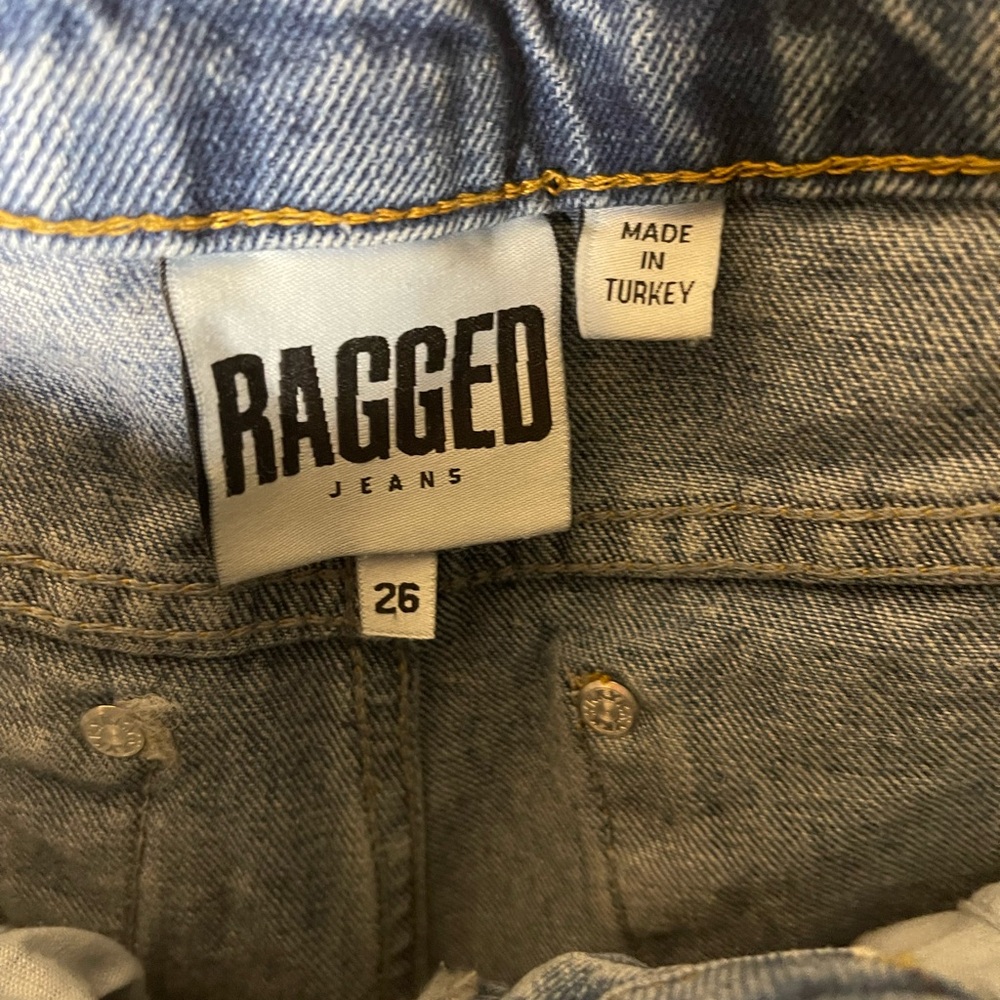 Ragged Priest Jeans Wide Leg Blue Denim Jeans Sz 26 - Picture 3 of 5